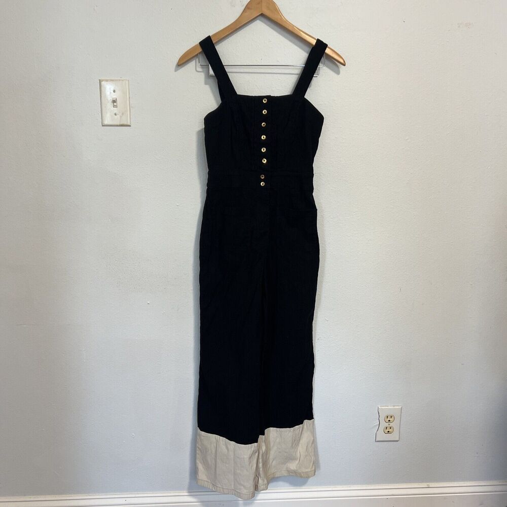 Anthropologie EUC Maeve The Colette Y2K Jumpsuit Women's 0 Boho Cropped Overalls